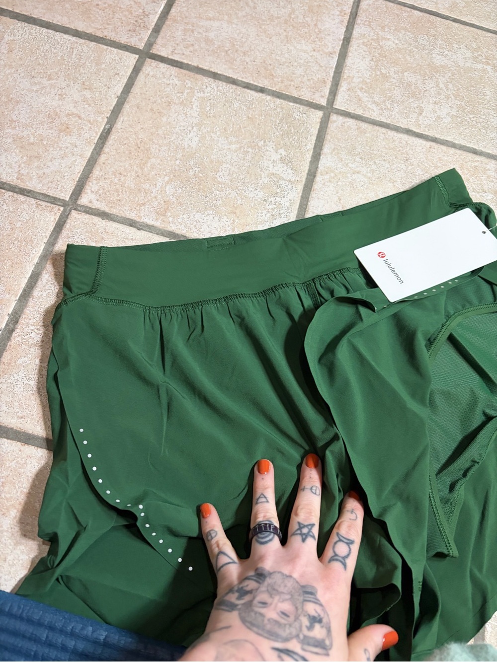 NWT Lululemon Fast & Free High-Rise Split Short 3" (Ivy Grove) Size L - Picture 2 of 8